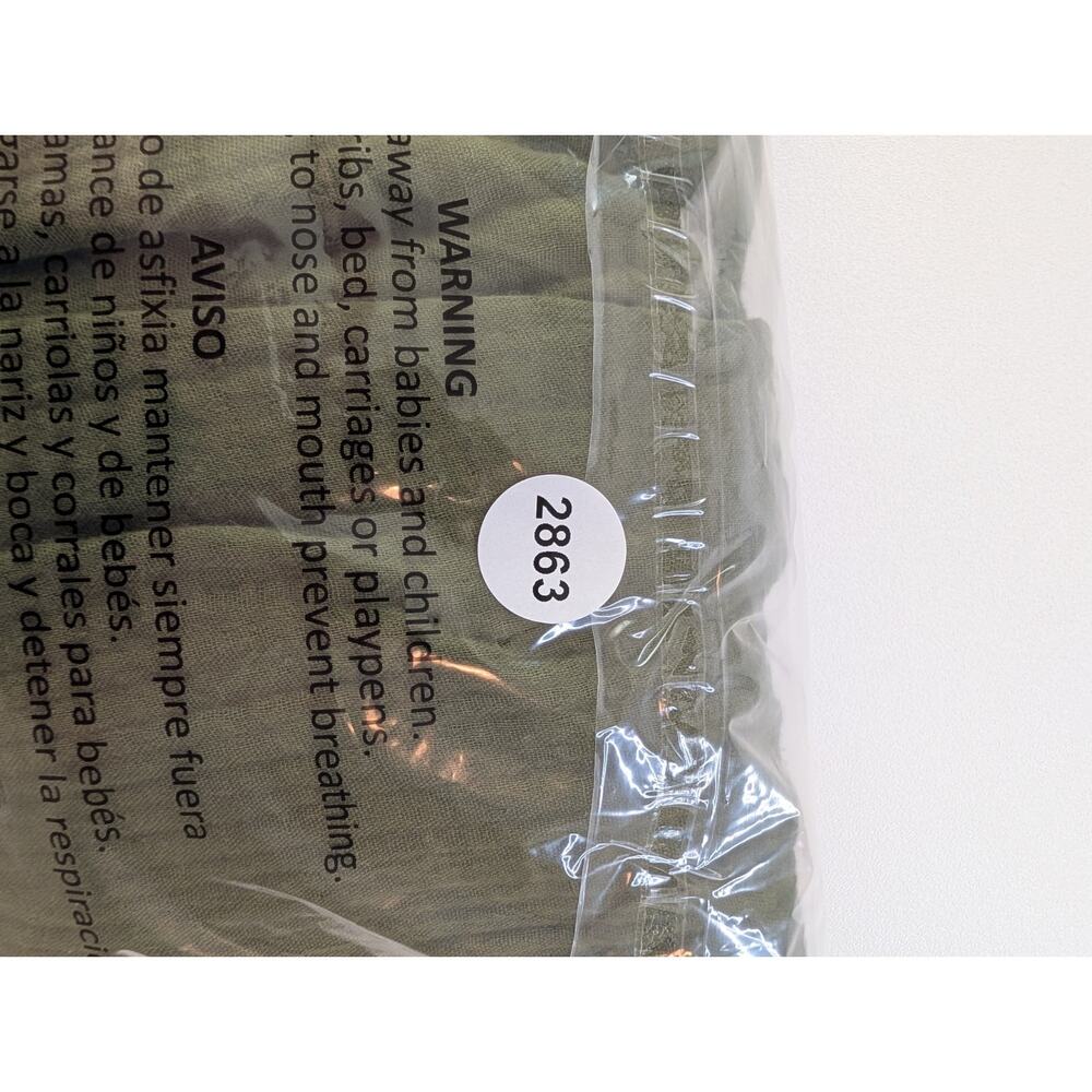 Christy Dawn Cotton Gauze Green Midi Dress Size Small - Picture 8 of 8